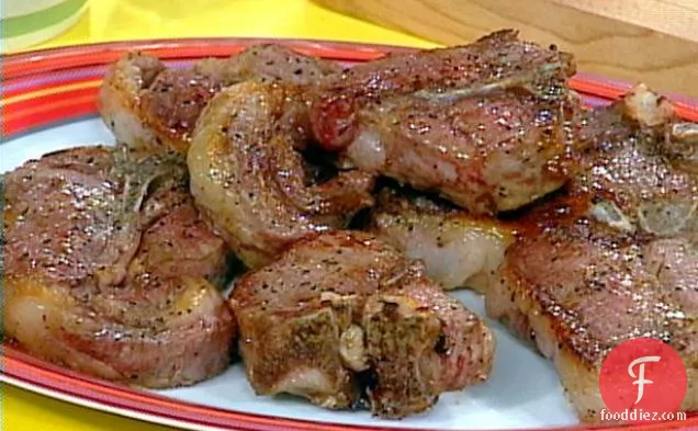 Broiled Lamb Chops with Braised Root Vegetables and Colcannon - Creamy Kale and Potatoes