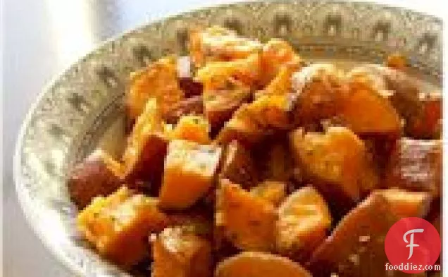 Sweet Potatoes With Thyme And Garlic
