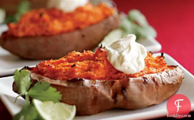 Twice-baked Sweet Potatoes With Chipotle Chile