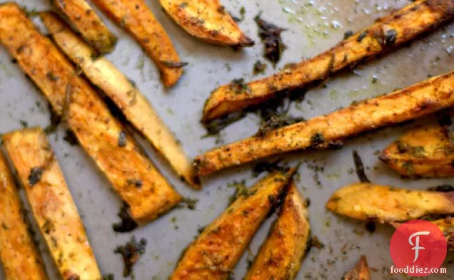 Herby Sweet Potato Chips