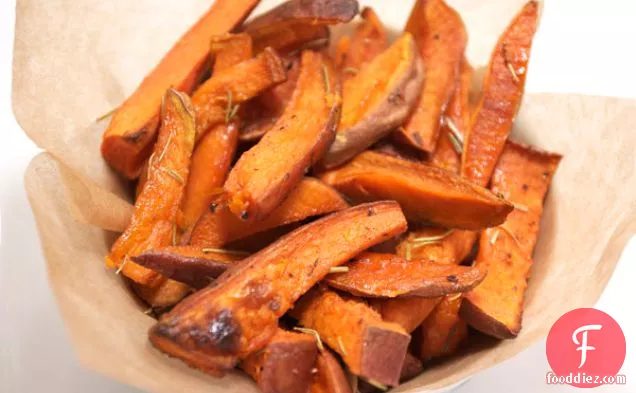Baked Sweet Potato Fries {with Herbed Olive Oil}