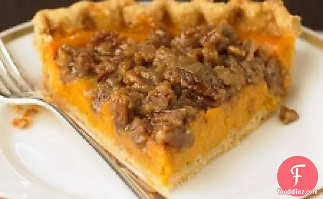 Sweet Potato Pie With Pecan Topping