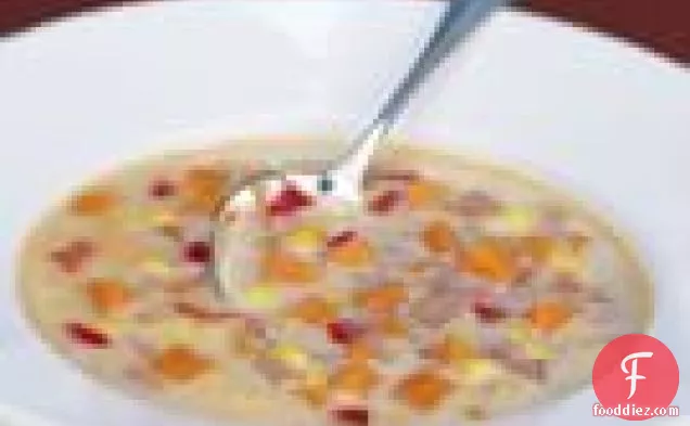 Corn Chowder With Sweet Potatoes And Ham