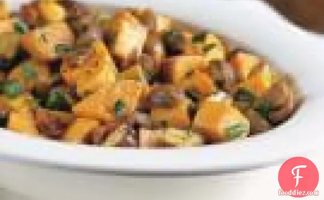 Roasted Sweet Potatoes With Cognac Chestnuts