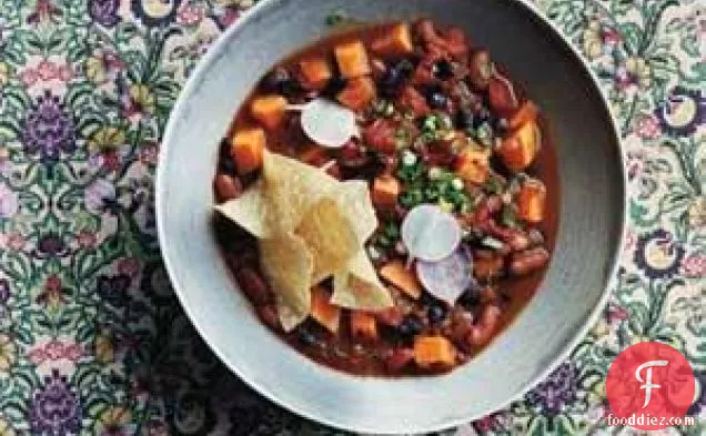 Slow-cooker Vegetarian Chili With Sweet Potatoes