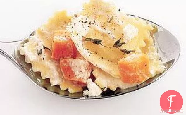 Ravioli With Sweet Potatoes And Thyme Recipe