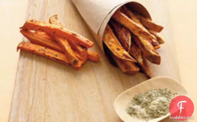 Parmesan-coated Sweet Potato Fries