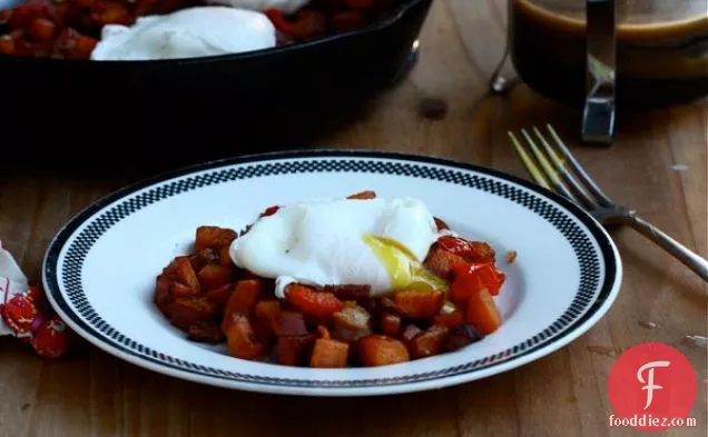 Sweet Potato And Lardon Hash