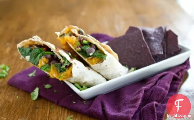 Sweet Potato And Spinach Burrito