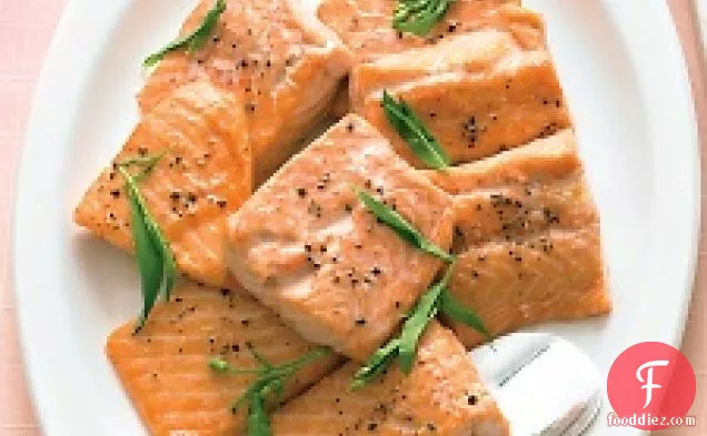 Salmon With Tarragon-yogurt Sauce