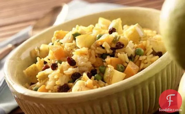 Curried Sweet Potato-Apple Pilaf