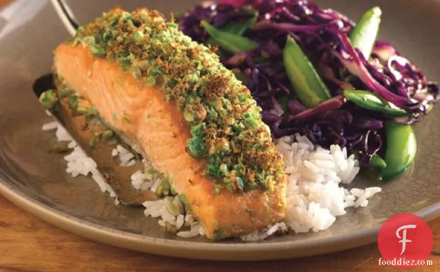 Crunchy Wasabi Salmon With Lime