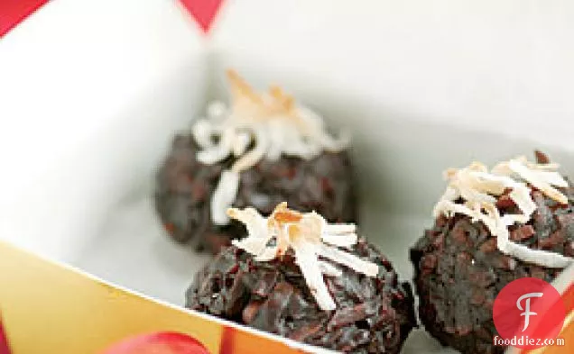 Chocolate Cherry Coconut Macaroons
