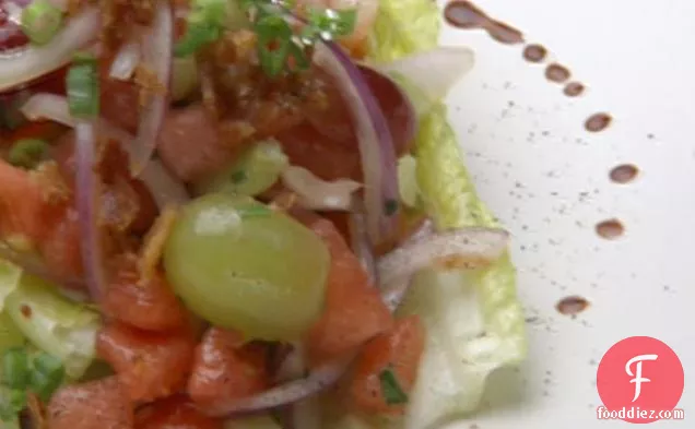 चॉकलेट विनैग्रेट के साथ तरबूज का सलाद