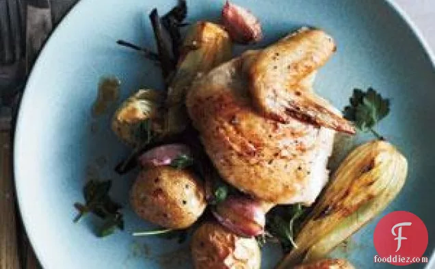 Roasted Chicken, Potatoes, And Fennel Recipe