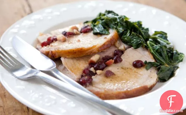 Cranberry And Apple Stuffed Roasted Pork