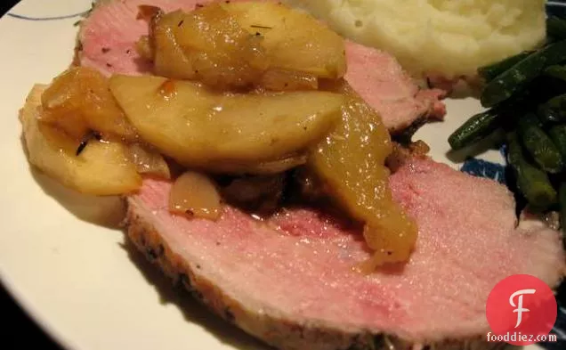 Healthy & Delicious: Pork Roast en Cocotte with Apples and Shallots