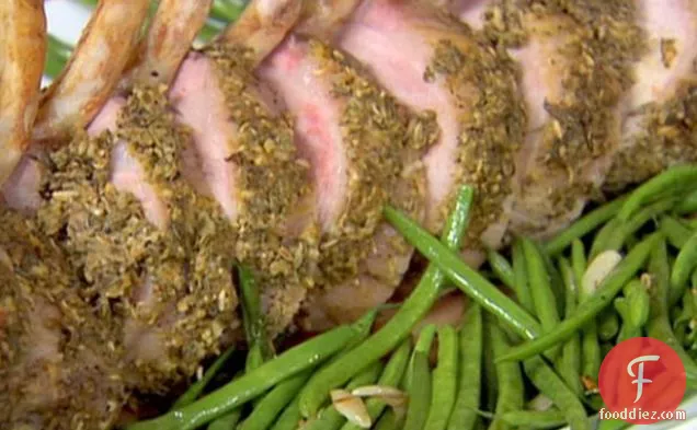 सौंफ और लहसुन के साथ सूअर का मांस