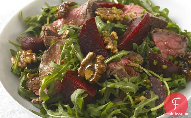 Beef Salad with Caramelized Walnuts