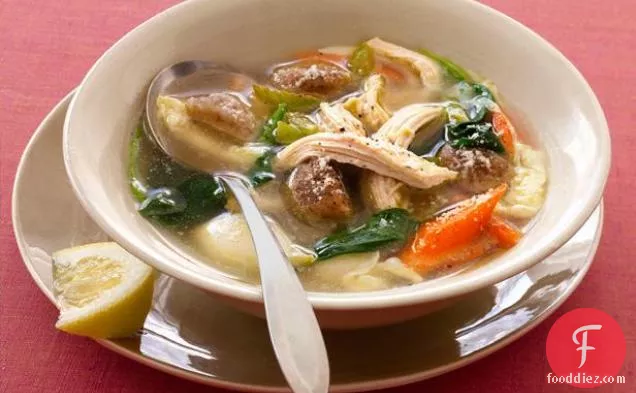 इतालवी चिकन सूप के साथ
