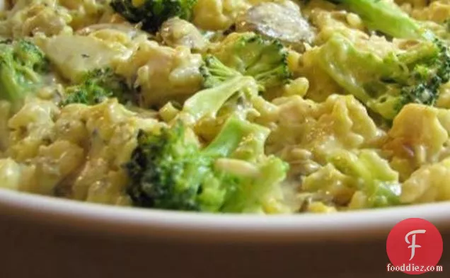 Chicken, Mushroom, Broccoli And Rice Casserole