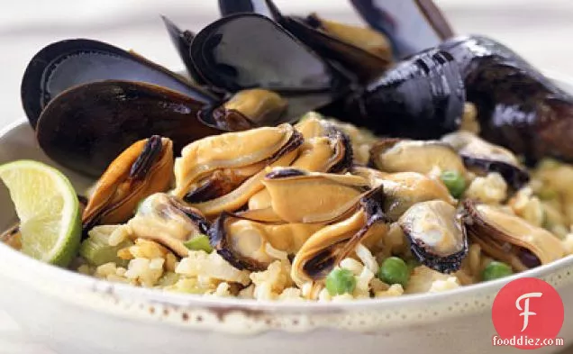 Curried Mussel Pilaf