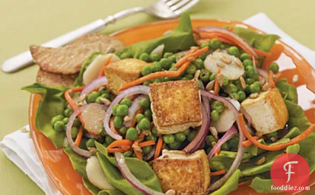 Pea, Carrot, and Tofu Salad