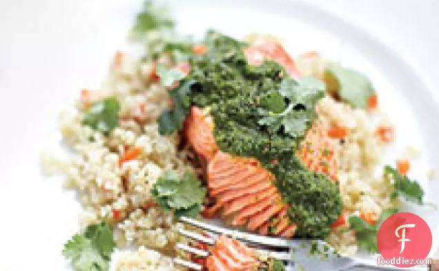 Moroccan Steamed Salmon With Quinoa And Carrots