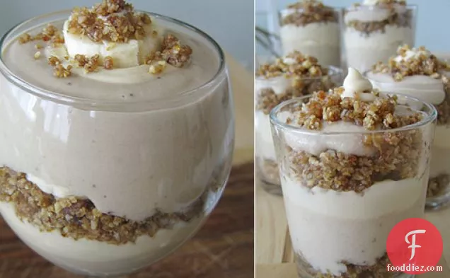 Raw Banana Parfait with Crumble Topping