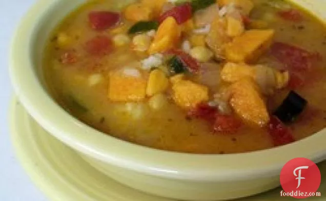 मसालेदार अफ्रीकी रतालू सूप
