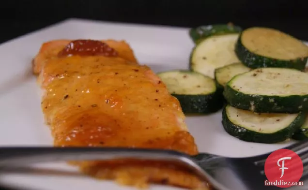 Apricot & Dijon Glazed Salmon