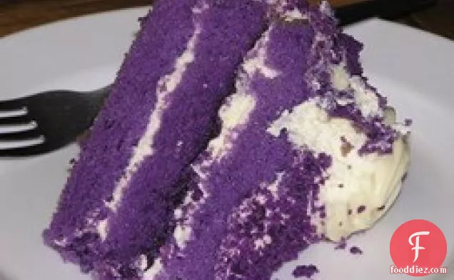 Ube-macapuno Cake