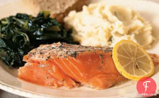 Roasted Wild Salmon and Dill