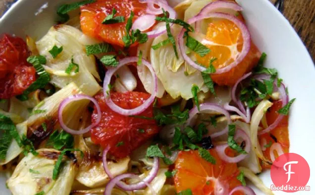 Roasted Fennel With Orange And Mint Salad