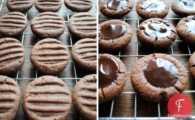 Mint Chocolate Cookies With Optional Ganache