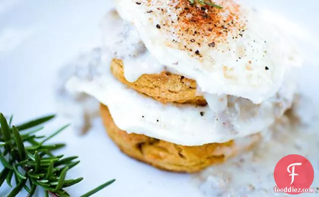 Gluten Free Rosemary Biscuits And Gravy