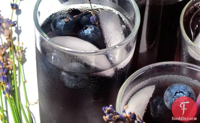 Blueberry Lavender Vodka Spritzer