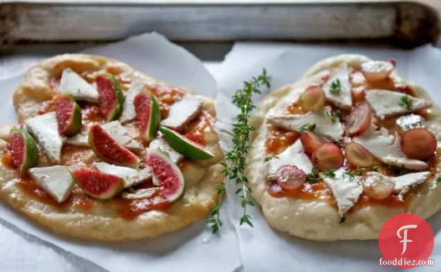 Fig & Brie Pizza Recipe- Or With Grapes