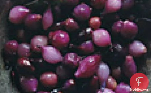 Glazed Pearl Onions and Grapes