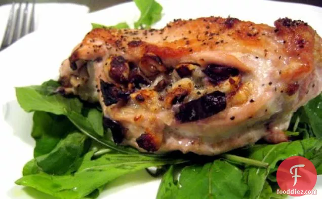 Stuffed Chicken Breasts With Grapes, Hazelnuts, And Parmesan