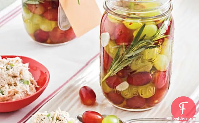 Pickled Grapes With Rosemary and Chiles