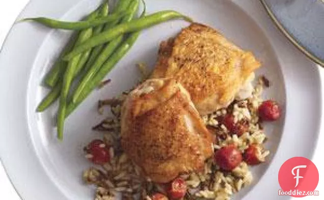Chicken With Wild Rice And Grapes