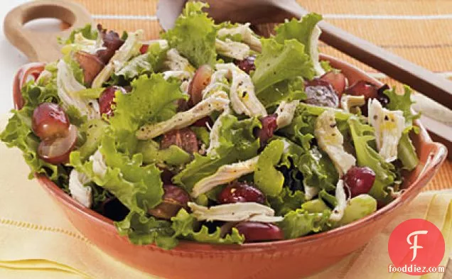 Chicken Salad with Red Grapes and Citrus-Honey Dressing