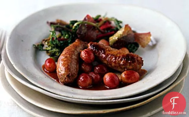 Italian Sausage with Red Grapes