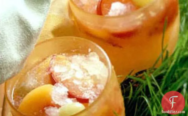 Icy Fruit Cups With Lemonade