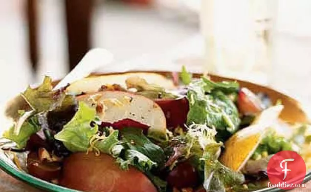 Autumn Apple, Pear, and Cheddar Salad with Pecans