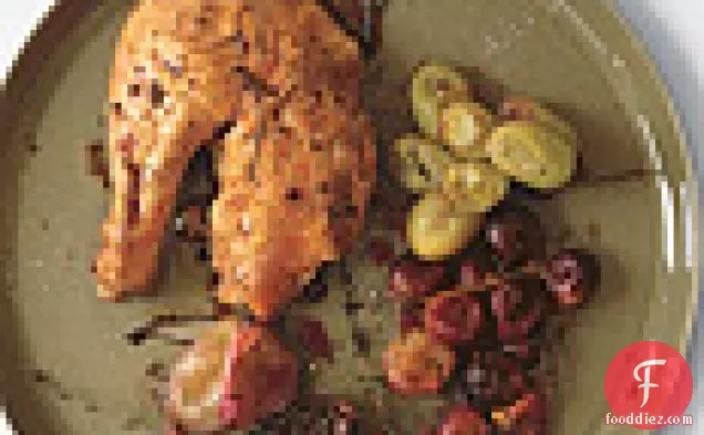 Chicken with Roasted Grapes and Shallots