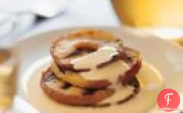 Grilled Apples With Bourbon Crème Anglaise