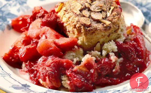 Cranberry-Apple Cobbler with Cinnamon Biscuits