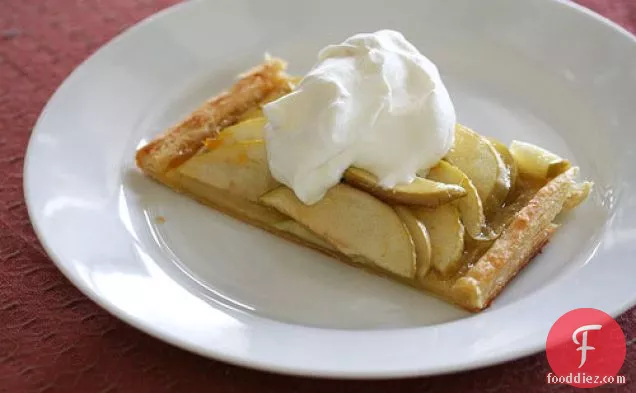 Easy Apple Tart With Bourbon Whipped Cream